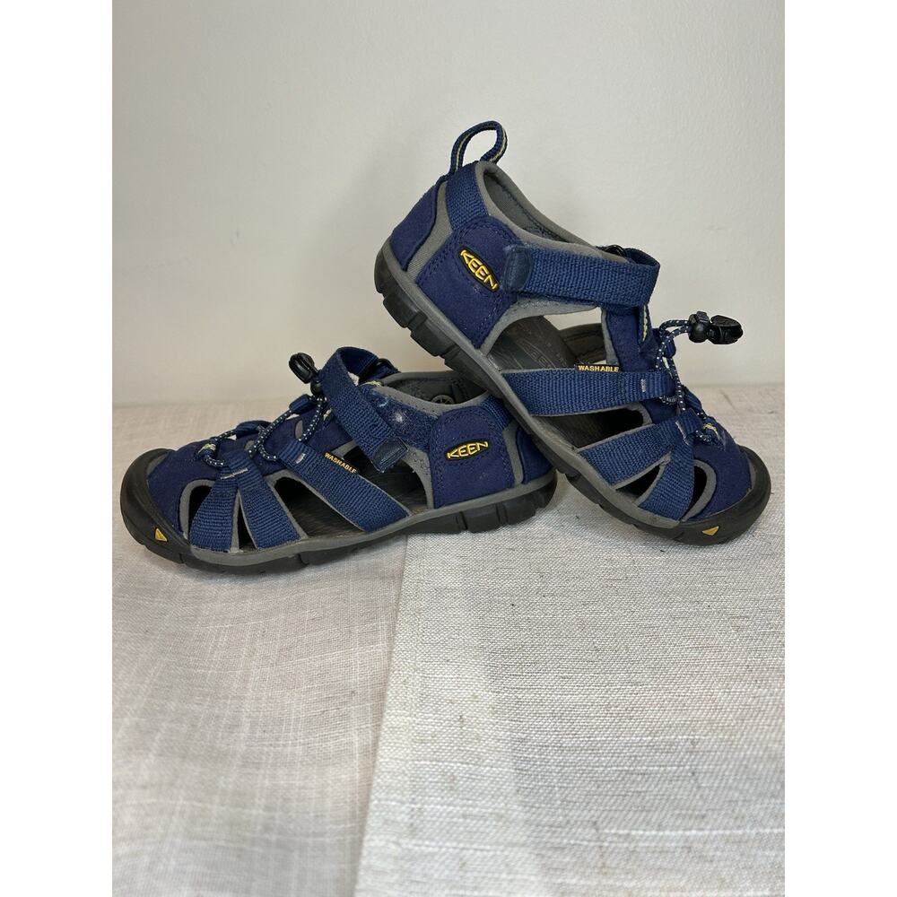 Keen Waterproof Hiking Sandals Blue Outdoor Navy Youth Size 1
